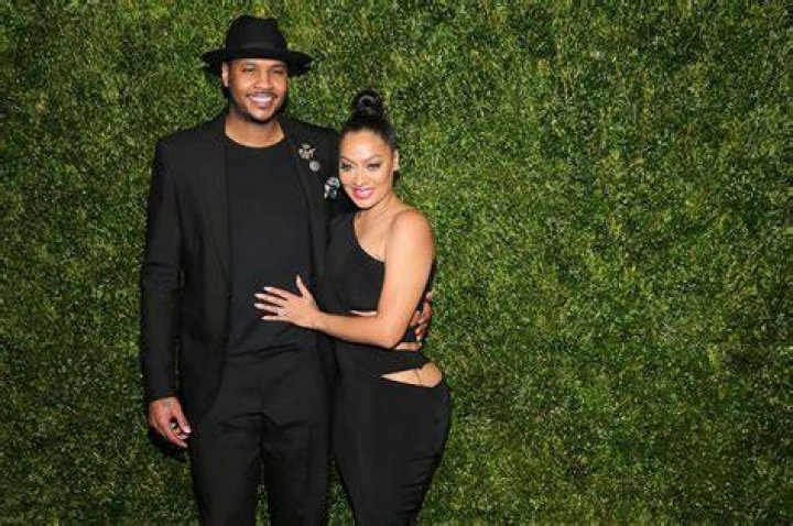 La La Anthony and Carmelo Anthony at their 2010 wedding.