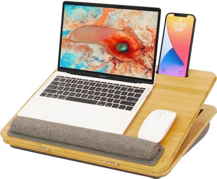 laptop on table