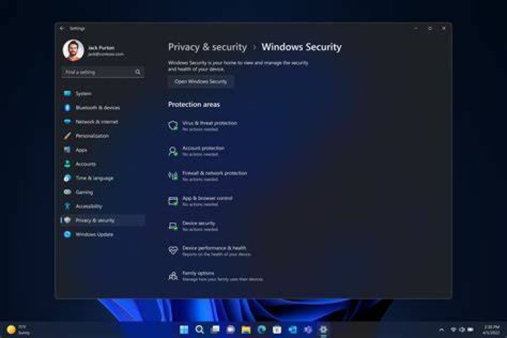 Launch Windows Security