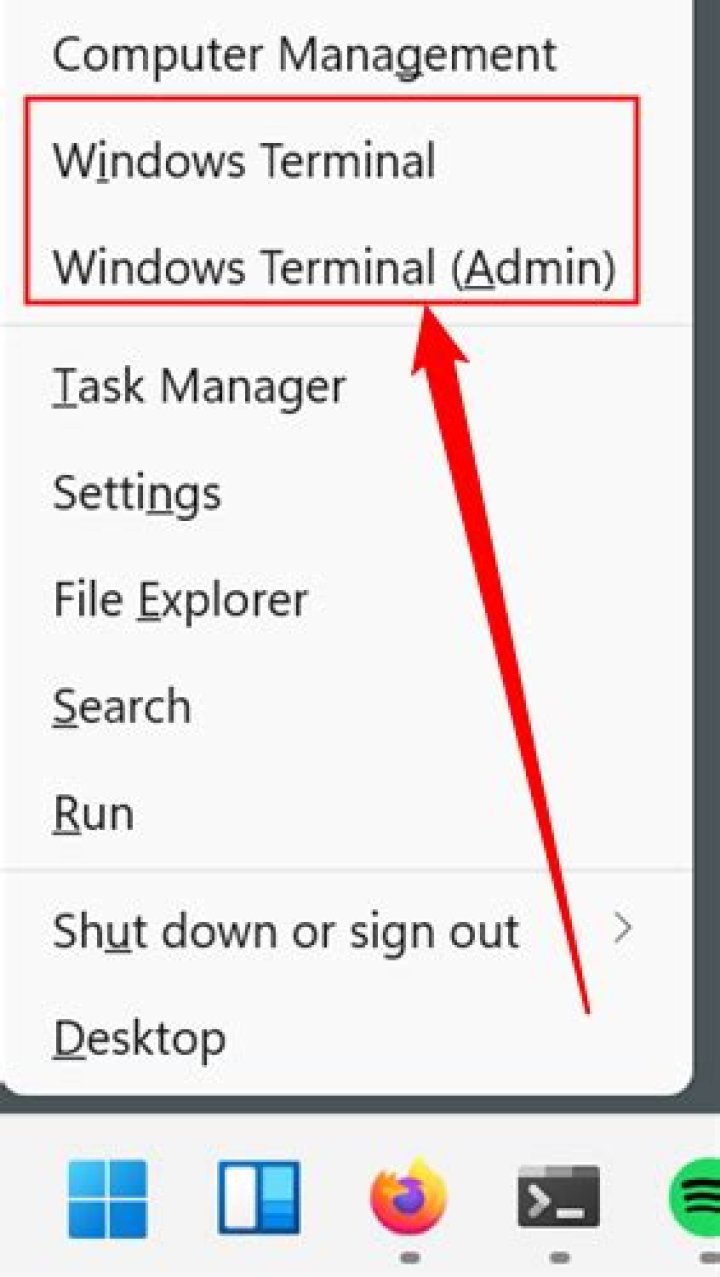 Launch Windows Terminal with administrative privileges to fix reboot loop problem in Windows 11