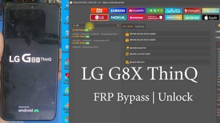 LG G8X ThinQ LG logo