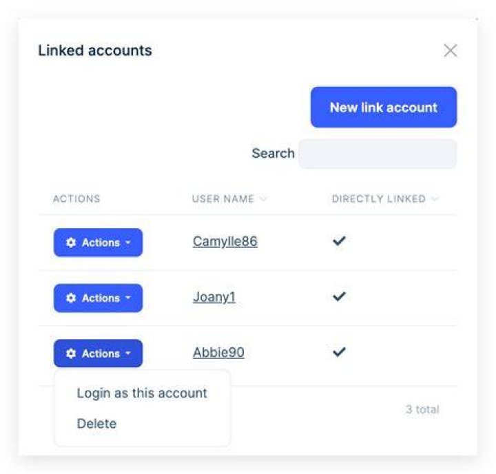 Link accounts
