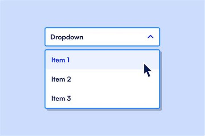 List of items drop-down