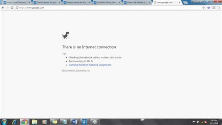 lost internet connection