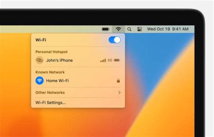 Macbook wifi shows an exclamation mark