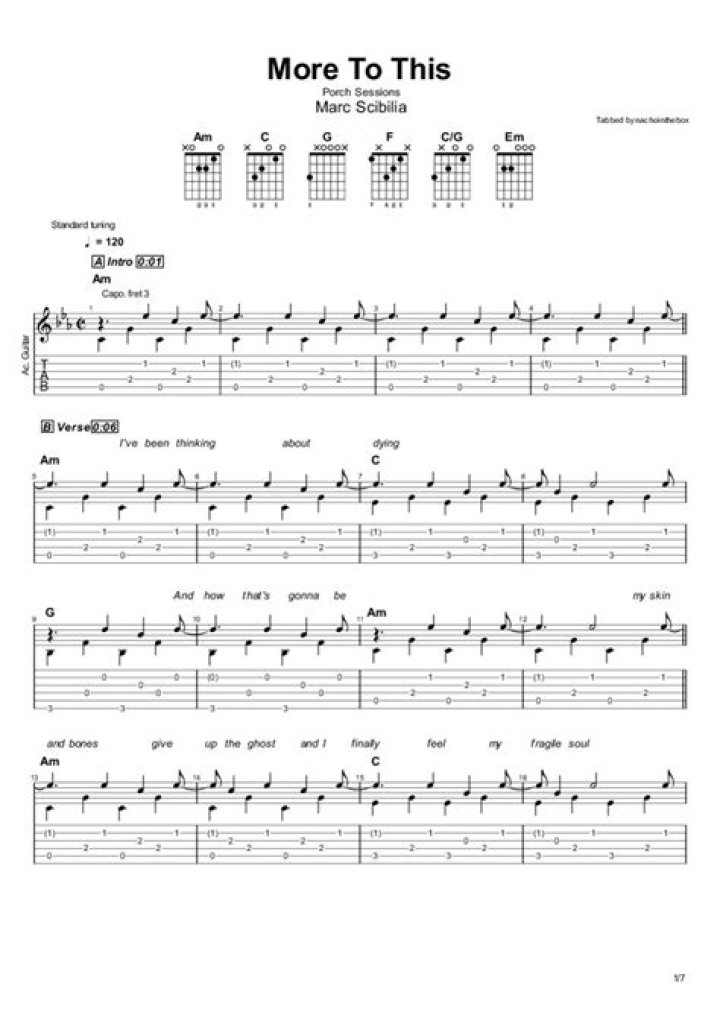 MARC ALMOND Chords and Tabs ChordLines