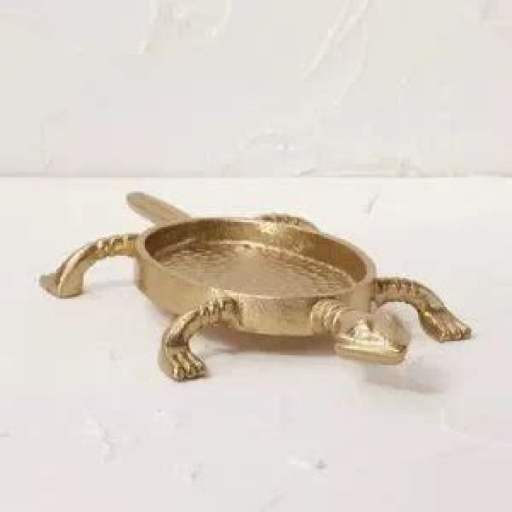 Metal Turtle Decorative Tray