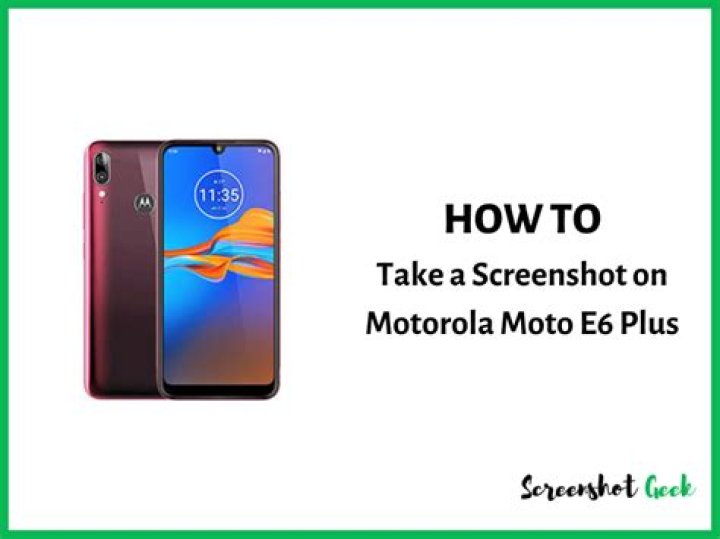 Motorola Moto E6 Plus in hand profile
