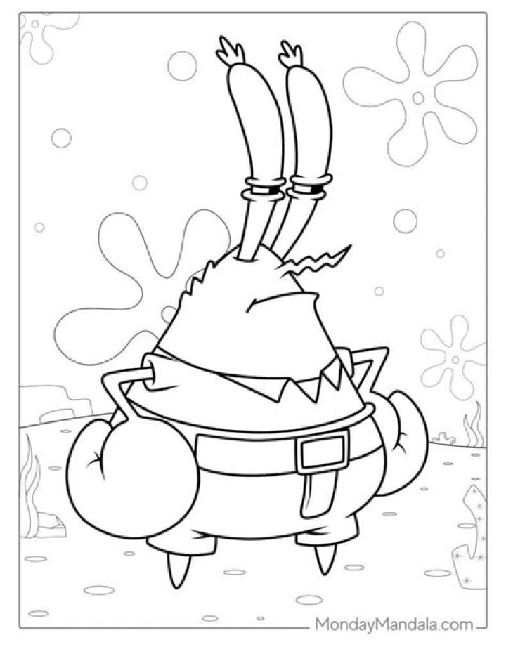 Mr Krabs Clenched Teeth Template