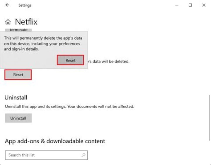 Netflix download error