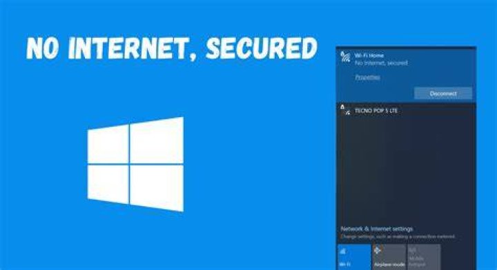 No Internet secured Windows 8
