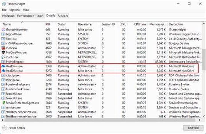 OneDrive in task manager - OneDrive cookies must be allowed error