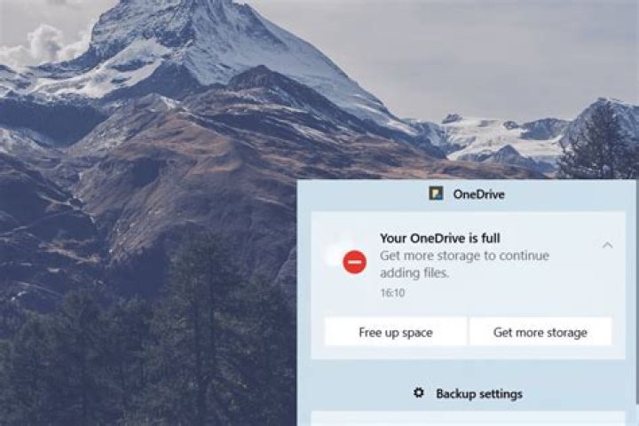 onedrive is full error