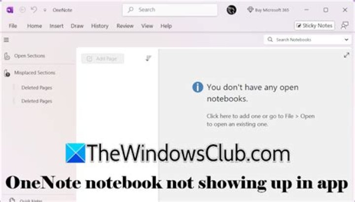 OneNote app does not sync on Windows 10