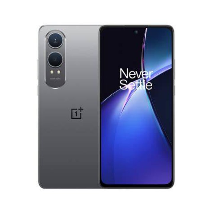 OnePlus Nord 2 5G side on lying against a tree