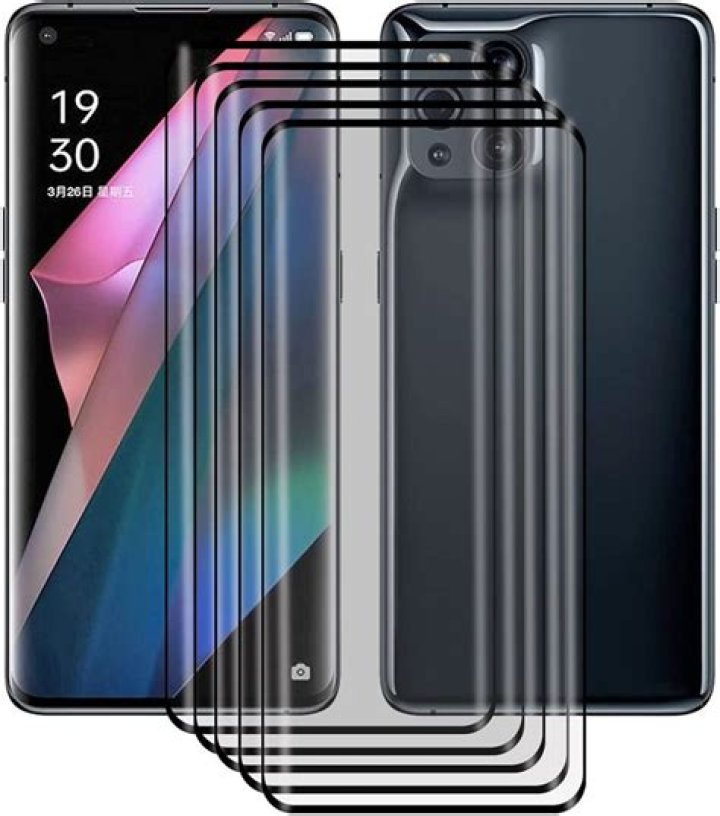 Oppo Find X3 Pro screen down on table Oppo Find X3 Pro screen down on table