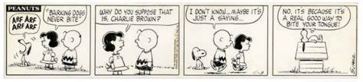 Peanuts comic strip