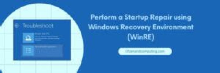 perform a startup repair