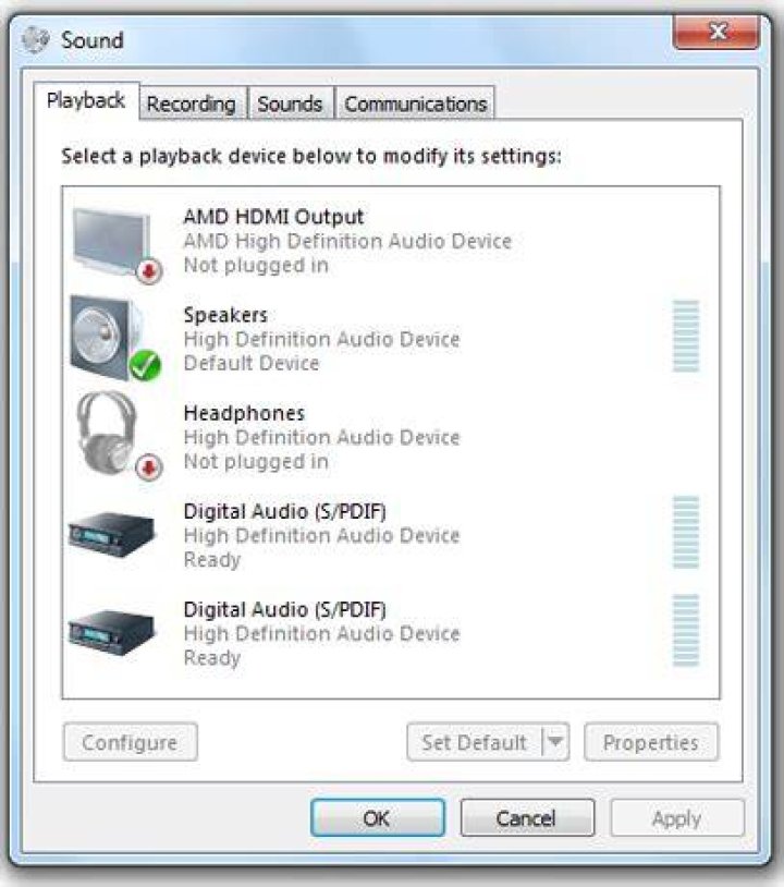 playback devices playback devices Audio device is disabled on Windows 10