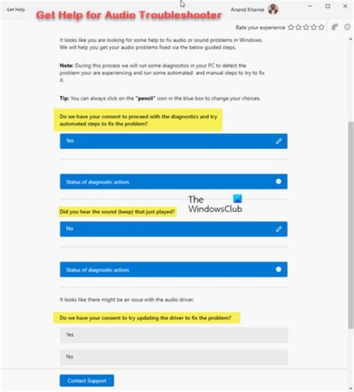 Playing audio troubleshooter to fix hp envy sound not working