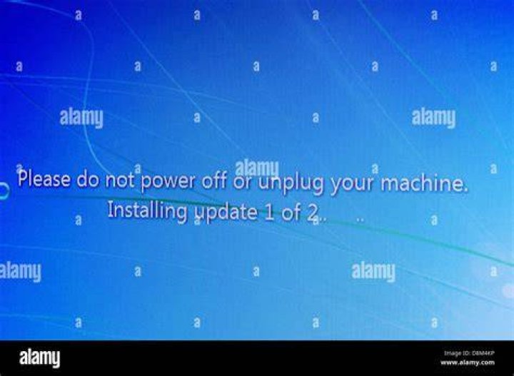 please do not power off or unplug your machine