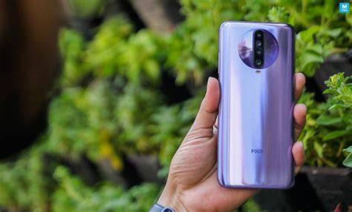 Poco X2 in hand showing back Poco X2 in hand showing back