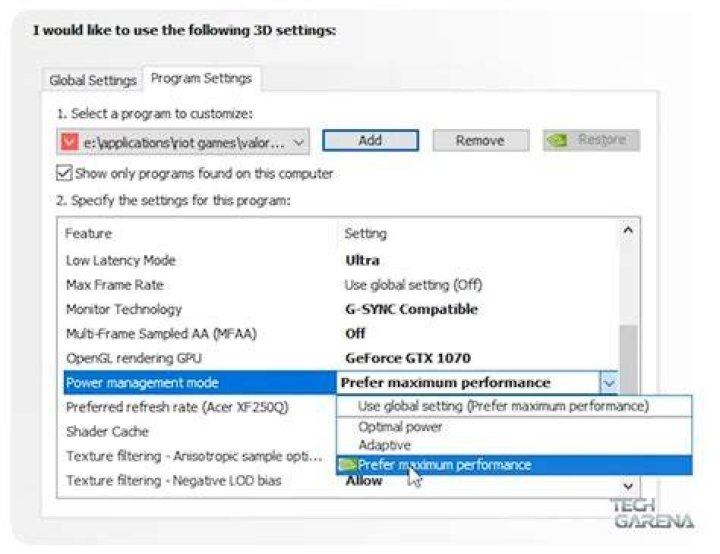 program settings nvidia gears of war 4 crash