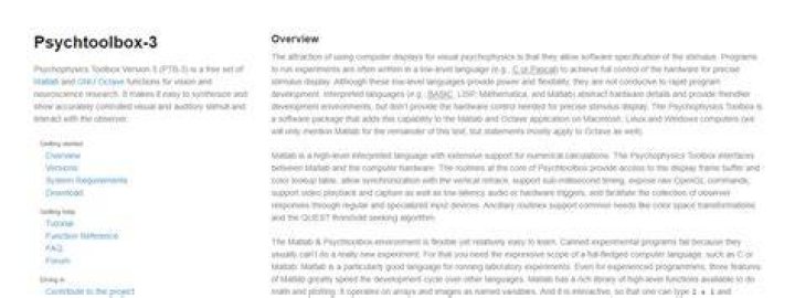 Psychtoolbox 3 - Psych software