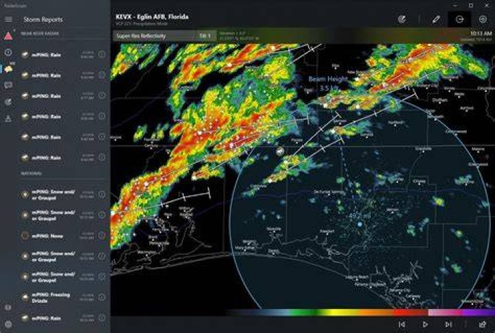 RadarScope screenshot RadarScope screenshot