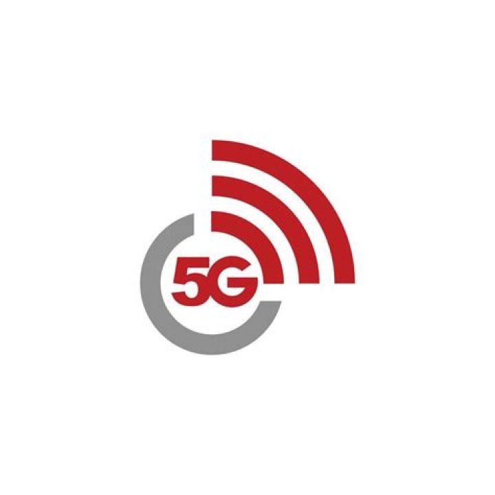 5G logo red Red 5G logo