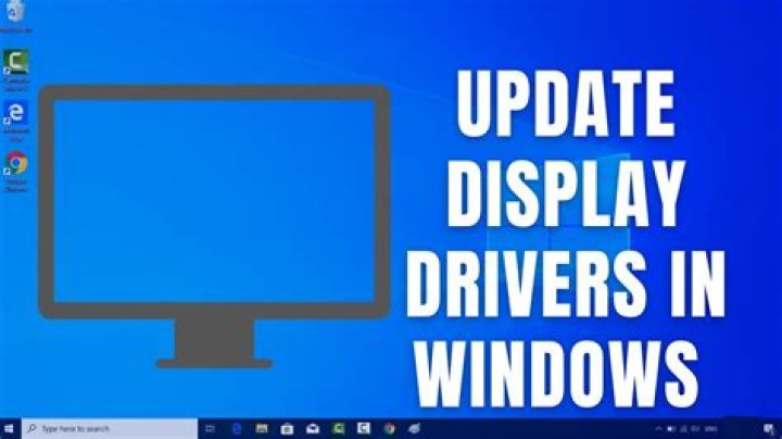 reinstall display drivers windows 10