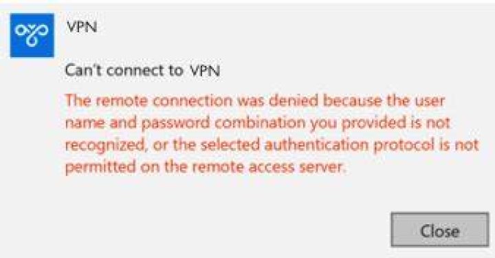 remote connection was denied