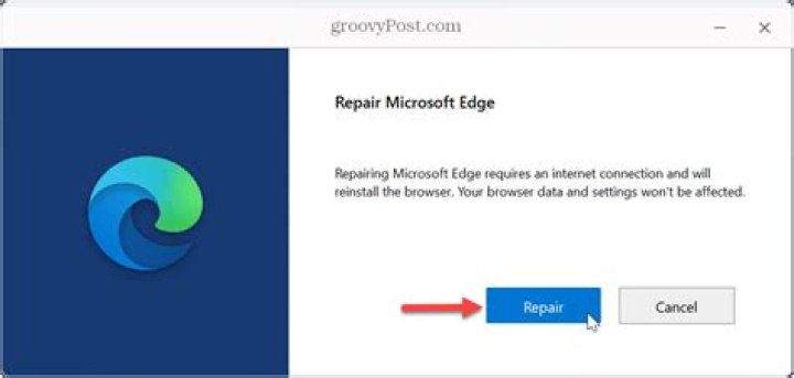 Repair Microsoft Edge to fix error code.