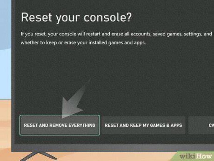 Reset console option