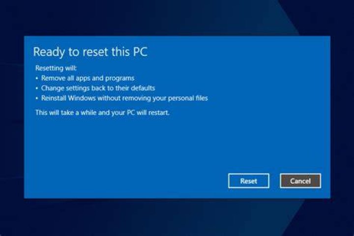 Reset this PC, reset PC