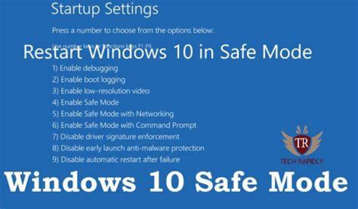 Restart in safe mode