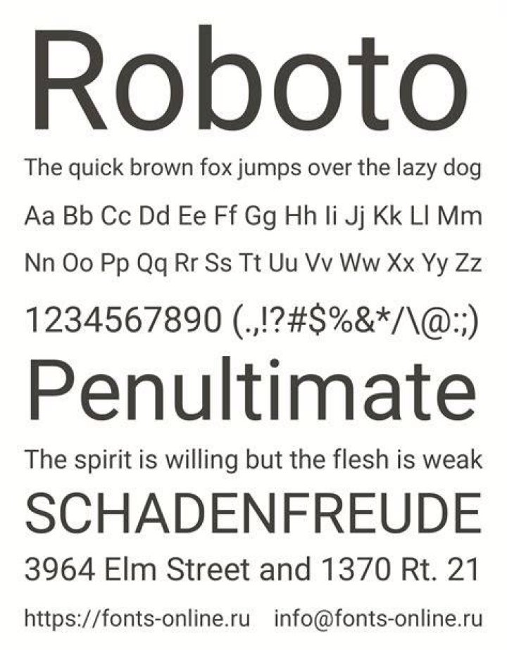 Roboto - Android 4.3