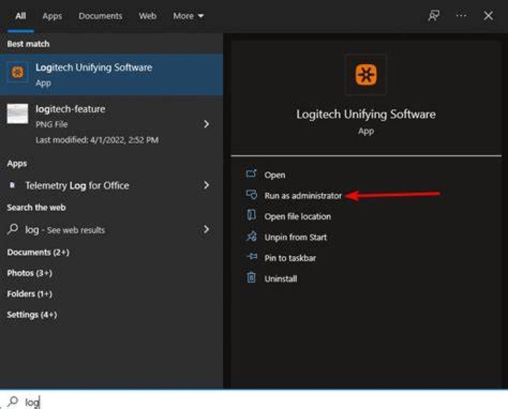 run logitech windows 11 software
