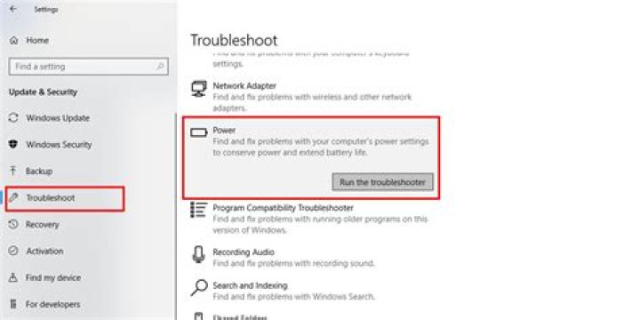 Run troubleshooter
