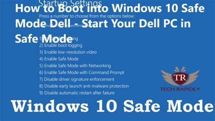 Safe Mode - Safe Boot Windows 10