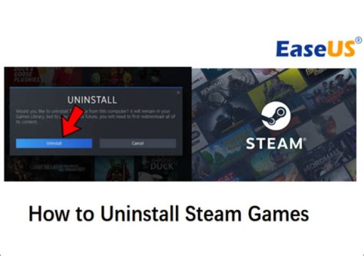 safely uninstall steam game steam logo