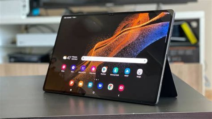 Samsung Galaxy Tab S8 Ultra with keyboard