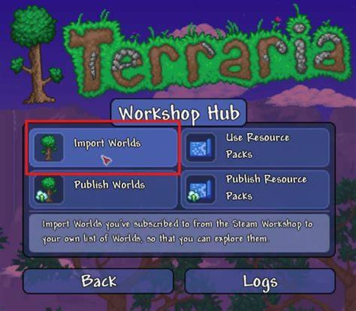 search terraria in steam workshop