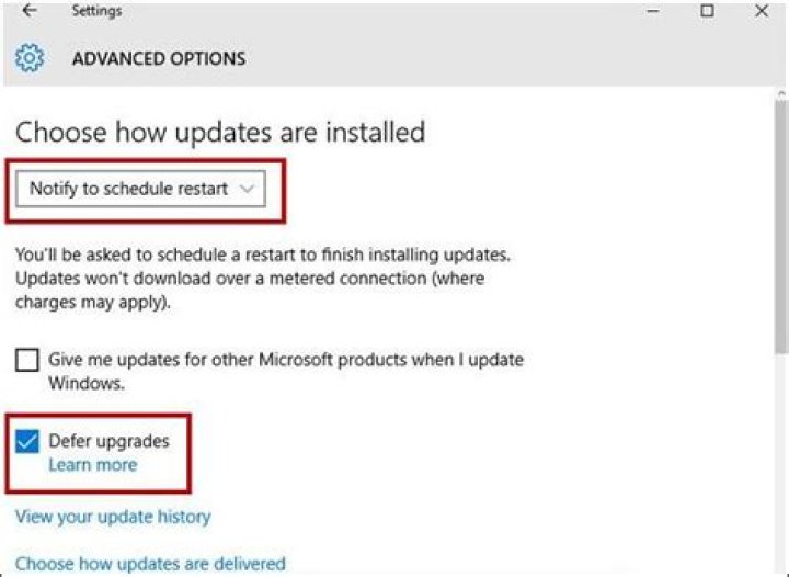 Notify to schedule restart set Notify to schedule restart