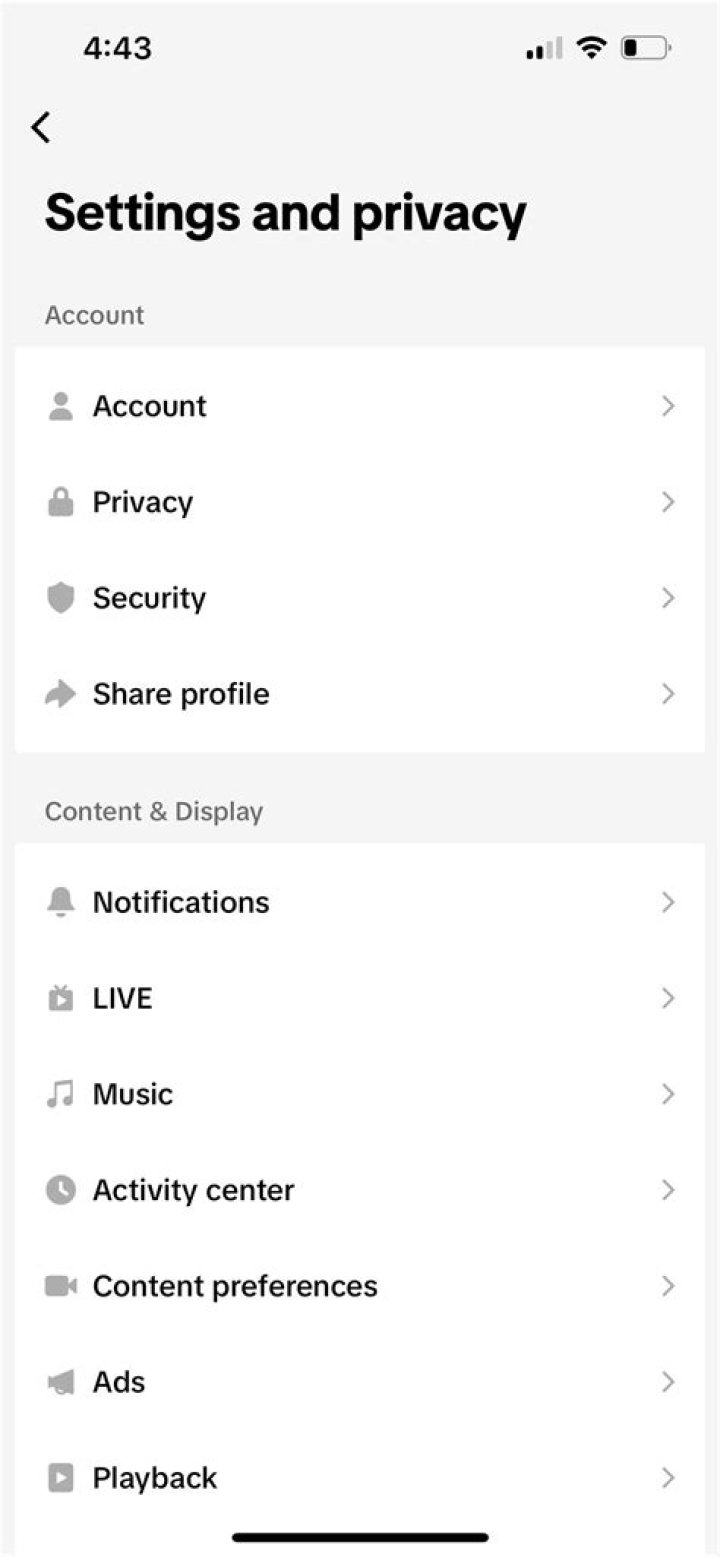settings privacy TikTok settings privacy TikTok