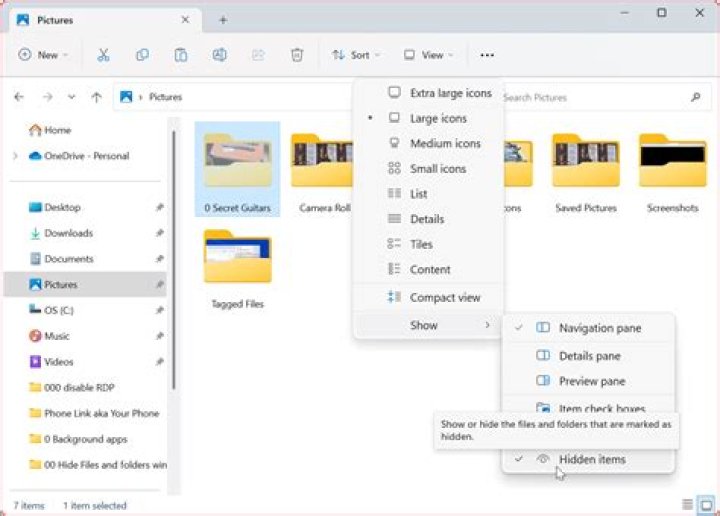 show hidden items file explorer An error occurred when accessing the Office Document Cache 