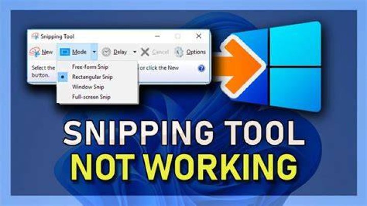 Snipping Tool not working