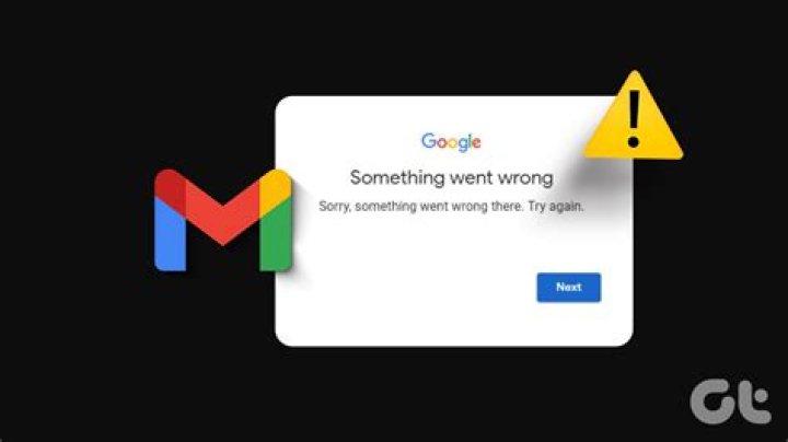 Something's not right Gmail error
