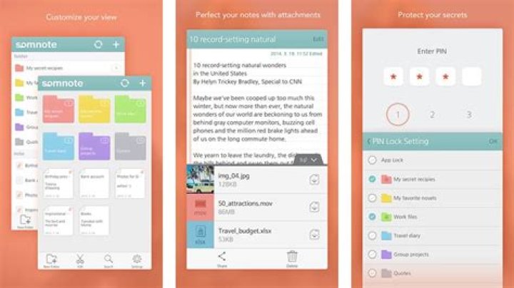 SomNote best note taking apps for android
