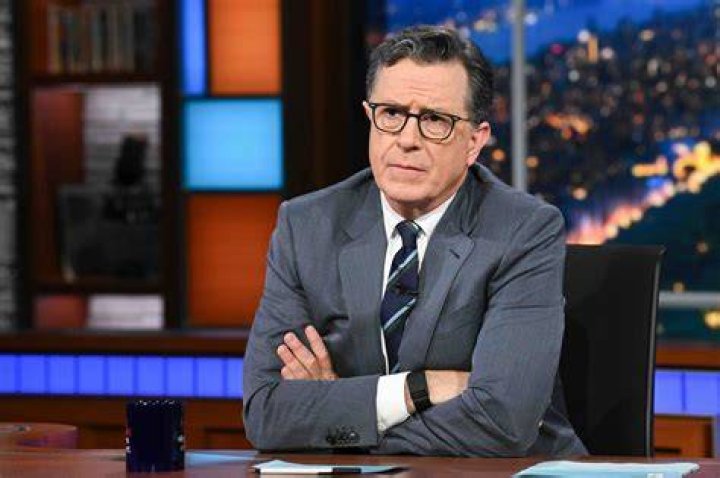 Stephen Colbert works with Ben & Jerry's during WGA protests in 2023.